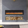 Electric Fireplace Media LED Wall Fire Wall Mounted / Standing Heater 40-100in