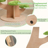 128 cm Pine Shape Cat Tree Indoor Cute Multi-level Cat Tower with Perch
