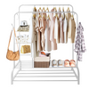 Heavy Duty Clothes Rail 120Kg Load Sturdy Clothes Rack with Shelfs & Shoe Rack