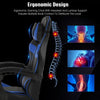 Massage Gaming Chair Leather Racing Office Executive Recliner with Leg Rest Smhn