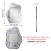 Modern Irregular LED Bathroom Mirror Washbasin Backlit Aesthetic Fogless Mirror