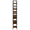 Bookshelf Smoked Oak 155.5x24x166.5 cm Engineered Wood