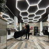 28HEX Hexagon LED Lighting Detailing Garage Workshop Retail Car Showroom Custom