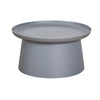 Side Table 70cm Round PP Anti UV Grey Living Home Furniture Lamp Coffee Seconds