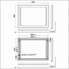 LED Bathroom Mirror with Demister Sensor Infrared Illuminated Light Wall Mounted