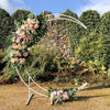200cm Half Moon Wedding Arch Metal Backdrop Stand Celebration Party Flower Rack