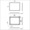 LED Bathroom Mirror with Demister Pad Illuminated Lights Touch Wall Mounted IP44