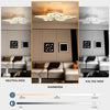LED Ceiling Light Petals Acrylic Chandelier Lamp Remote Control For Living Room