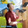 Smart Bird House W/Camera 2K Birdhouse Camera for Outdoors with Solar Panel