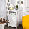 Single Door Floor Cabinet Bathroom Floor Cabinet-White