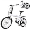 20" Folding Bike Adults Bicycle Adjustable Speed Alloy Bicycle Folding City Bike