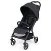 Foldable Toddler Stroller with Adjustable Backrest & Canopy-Black