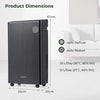 25L/D Dehumidifier for Basement with 4 Modes & 3-Color Indicator-Black