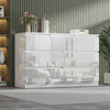 120CM High Gloss Chest of 6 7 8Drawers Tall Wide Bedside Table Cabinet Furniture