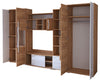 Livingroom furniture set LAUR TV stand wall unit Gold oak +White FREE DELIVERY