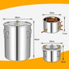 38L Stainless Steel Water Alcohol Distiller 3 Pots Moonshine Still Distiller