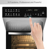 26L Air Fryer Oven w/ Temperature Control Timer Low Fat Oil-Less Cooking 1700W