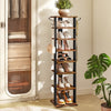 Shoe Rack Wooden Tall Shoe Shelf Shoe Storage Organizer 28 x 28 x 113 cm