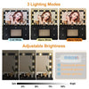 Black Makeup Vanity Table With 11 LED Light Mirror + 7 Drawers Dressing Desk Set