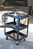 KS Tools Workshop Service Trolley, Metal, Black, 76, 3 x 44, 3 x 84, 3 cm (B x T