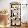Industrial Display Rack Storage Shelf 5-Tier Bookshelf-Brown