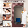 Portable Steam Sauna Home Full Body Sauna Box w/3L Steam Generator
