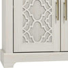 Freestanding 3-Door Storage Cabinet Cream Oak Sideboard Adjustable Shelf