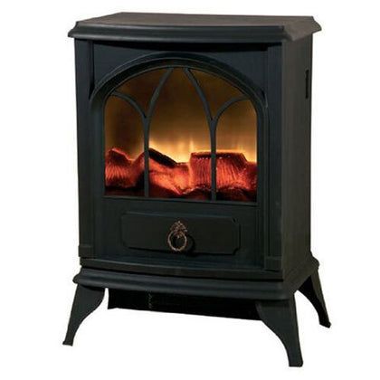 2000W FLAME EFFECT LOG BURNING STOVE HEATER ELECTRIC FIRE PLACE FIREPLACE FAN