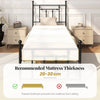 Single Size Metal Bed Frame w/ Headboard & 31 CM Under-bed Storage