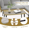 Outdoor Wicker Furniture Set Heavy-Duty Metal Frame w/Cushions-Grey