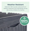 Garden Storage Box Plastic Outdoor Lock Lid Large 336L Patio Container Wheels