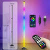 2PCS RGB Floor Lamp LED Corner Light Standing Remote DJ Music Sync Bluetooth App