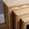 Set of 3 Nest of Tables Nesting Coffee Side End Wooden Nest Furniture Ash Veneer