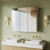 Wall-mounted Bathroom Cabinet Mirror Door Organiser Storage Living Room White