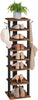 Shoe Rack Wooden Tall Shoe Shelf Shoe Storage Organizer 28 x 28 x 113 cm
