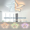RGB LED Ceiling Fan Lights with Remote Control Dimmable Reversible 6 Speeds Fan
