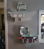Silver Mirrored Jewelled Wall Shelf Art Deco Home Décor Storage Floating Shelf