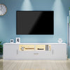 TV Stand 160cm High Gloss TV Unit Cabinet Sideboard With LED Light & Drawers