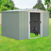 6 X 8 FT Outdoor Storage Shed Large Tool Utility Organizer House 2 Sliding Doors