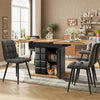 Extendable Dining Table With Storage Cabinet. 4-6 Person Table 110-140x80cm