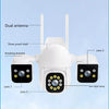 3 in 1 Wireless Camera 4K Outdoor 3 Lens 6MP CCTV PTZ Smart Home Security IR Cam