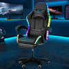 RGB LED Gaming Chair Racing Chair Office Computer PC Recliner with Music Speaker