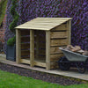 Cottesmore Log Store Outdoor Storage Shed Kindling Timber Firewood Wood Store
