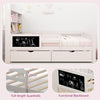 Double Size Bed Frame w/2 Storage Drawers & Bookcase Headboard