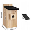 Smart Bird House W/Camera 2K Birdhouse Camera for Outdoors with Solar Panel