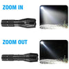 2 High Power Adjustable Focus LED Flashlight 5 Modes Lamp Battery Charger