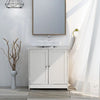 Bathroom Under Sink Cabinet | 2 Door White Under Sink Storage | Cupboard Unit