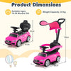 Kids Sliding Car w/Sound for Boys Girls 18-36 Months Old Pink
