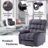Electric Power Lift Riser Recliner Chair Sofa W/ Massage and Heat Armchair Grey