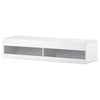 Floating TV Unit Cabinet Wall Mounted TV Stand High Gloss Front With LED Lights